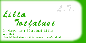 lilla totfalusi business card